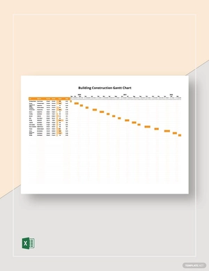 Building Construction Gantt Chart Template
