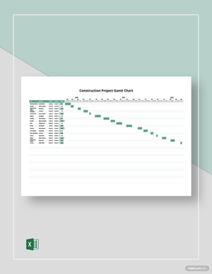 Construction Project Gantt Chart Template