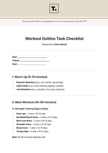 Free Workout Outline Task Checklist Template to Edit Online Free Workout Outline Task Checklist Template to Edit Online