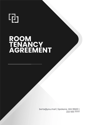 Free Professional Room Tenancy Agreement Template to Edit Online