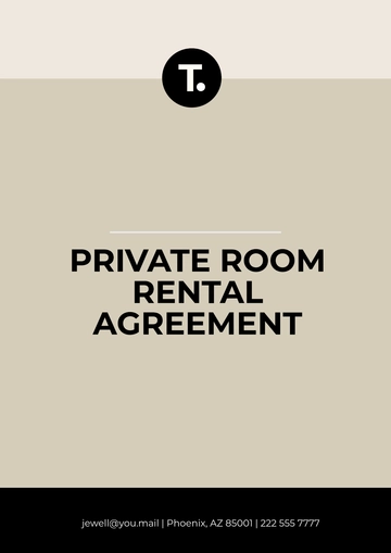 Free Private Room Rental Contract Template to Edit Online
