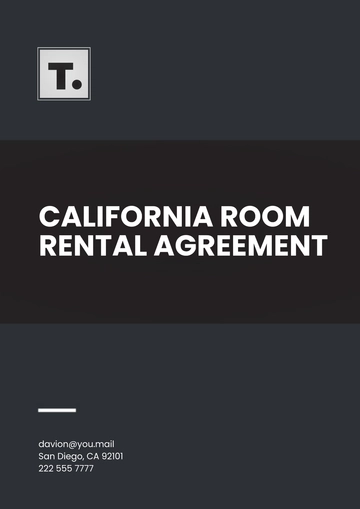 Free California Room Rental Agreement Template to Edit Online