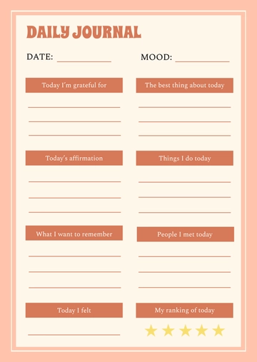Free Customizable Journal Template to Edit Online