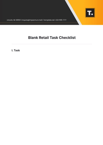 Free Blank Retail Task Checklist Template to Edit Online Free Blank Retail Task Checklist Template to Edit Online