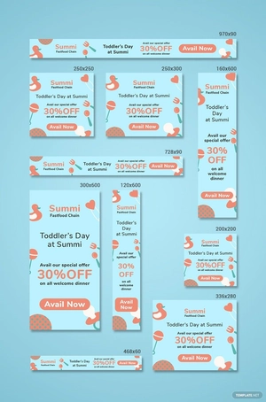 Welcome Baby Banner Template