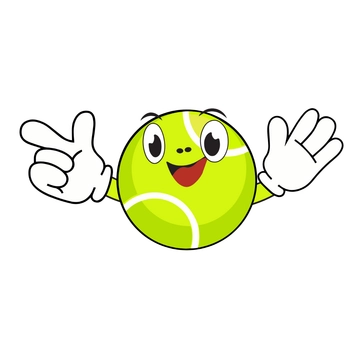 Free Cartoon Tennis Ball Clipart to Edit Online