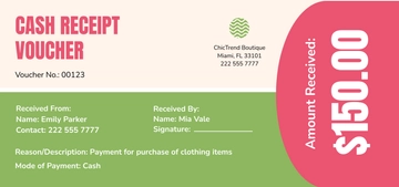 Free Cash Receipt Voucher Template to Edit Online