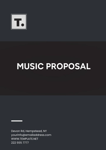 Free Music Proposal Template to Edit Online