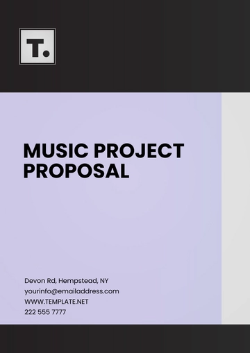 Free Music Project Proposal Template to Edit Online