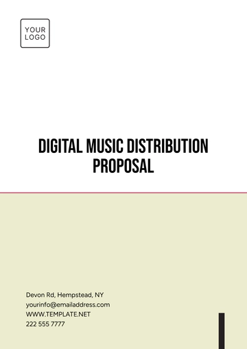 Free Digital Music Distribution Proposal Template to Edit Online