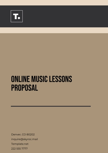 Free Online Music Lessons Proposal Template to Edit Online