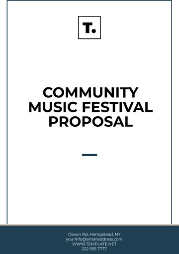 Free Community Music Festival Proposal Template to Edit Online