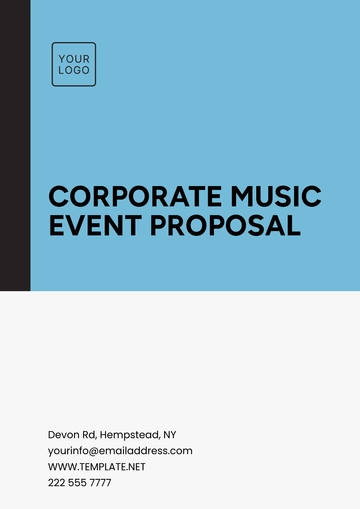 Free Corporate Music Event Outline Proposal Template to Edit Online