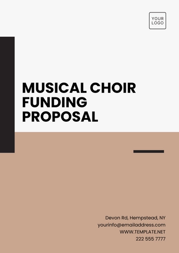 Free Musical Choir Funding Proposal Template to Edit Online