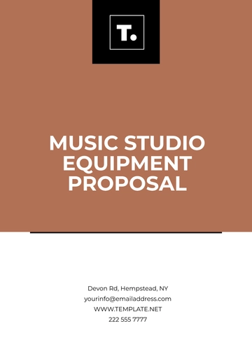 Free Music Studio Equipment Proposal Template to Edit Online