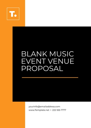 Free Blank Music Event Venue Proposal Template to Edit Online
