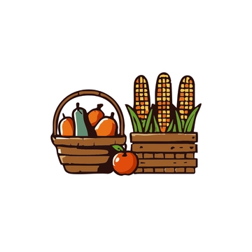 Free October Harvest Clipart to Edit Online