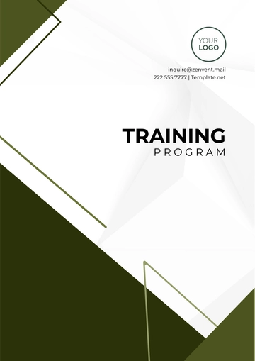 Free Training Program Outline Template to Edit Online