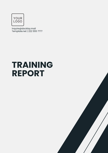 Free Sample Training Report Template to Edit Online