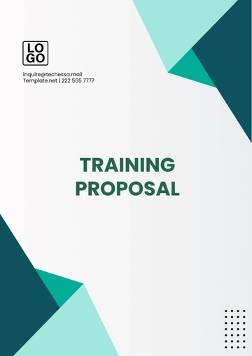 Free Printable Training Proposal Template to Edit Online