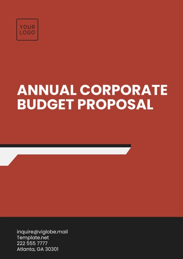 Free Annual Corporate Budget Proposal Template to Edit Online