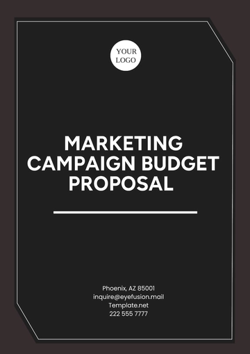 Free Marketing Campaign Budget Proposal Template to Edit Online