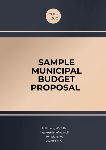 Free Sample Municipal Budget Proposal Template to Edit Online