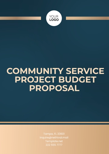 Free Community Service Project Budget Proposal Template to Edit Online