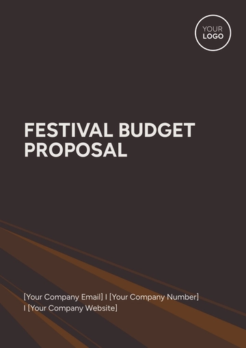 Free Festival Budget Proposal Template to Edit Online