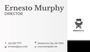 Free Director Business Card Template to Edit Online
