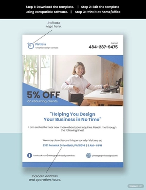 Graphic Designer Freelance Flyer Template