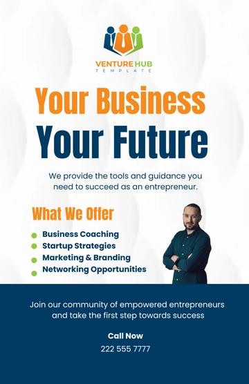 Free Entrepreneur Poster Template to Edit Online