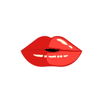 Free Red Lips Clipart to Edit Online