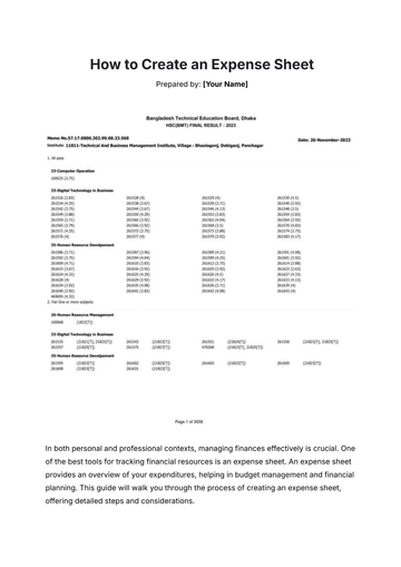 Free How to Create an Expense Sheet to Edit Online