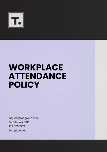 Free Workplace Attendance Policy Template to Edit Online