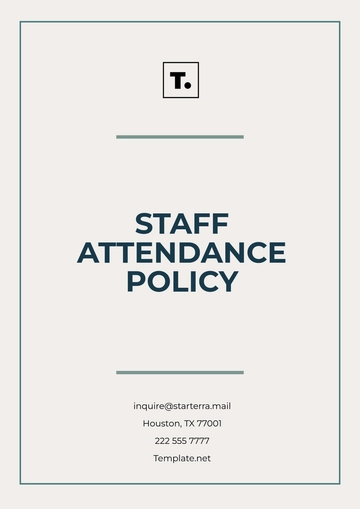 Free Staff Attendance Policy Template to Edit Online
