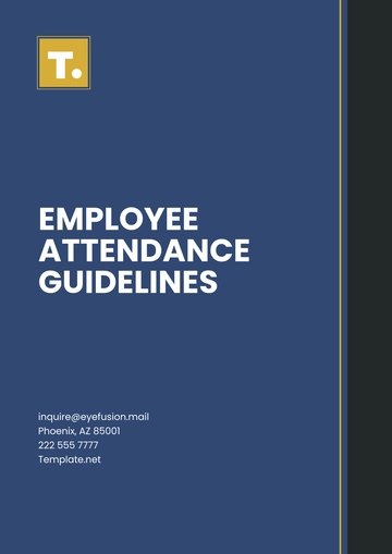Free Employee Attendance Guidelines Template to Edit Online