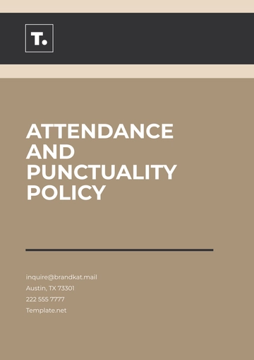 Free Attendance and Punctuality Policy Template to Edit Online