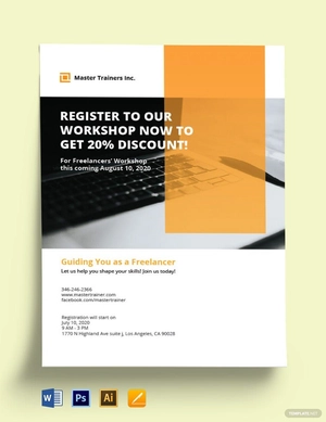 Freelance Workshop Flyer Template