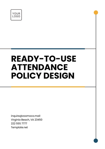 Free Ready-to-Use Attendance Policy Design Template to Edit Online