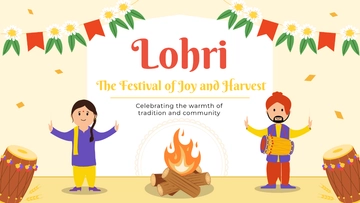 Free Lohri Presentation Template to Edit Online