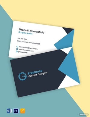 Freelance Designer Business Card Template