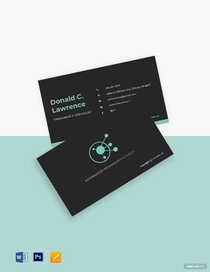 Simple Freelancer Business Card Template