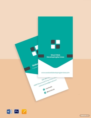 Freelance Developer Business Card Template