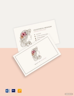 Freelance Makeup Artist Business Card Template