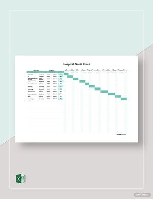 Simple Hospital Gantt Chart Template