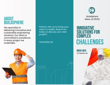 Free Engineering Company Brochure Template to Edit Online