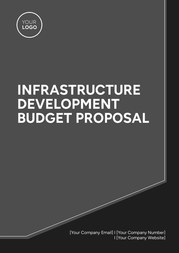Free Infrastructure Development Budget Proposal Template to Edit Online