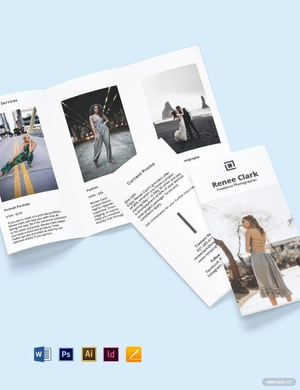 Tri-Fold Freelance Photographer Brochure Template