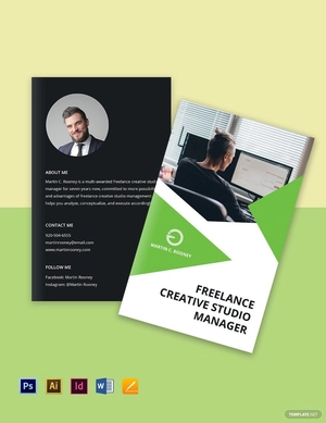 Bi-Fold Freelance Studio Brochure Template